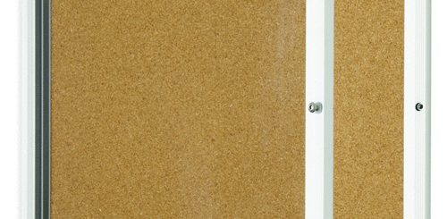 lockable cork board