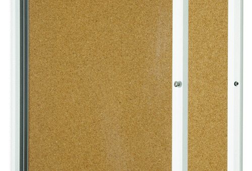lockable cork board