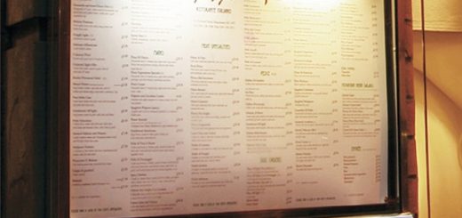External Menu Display Case