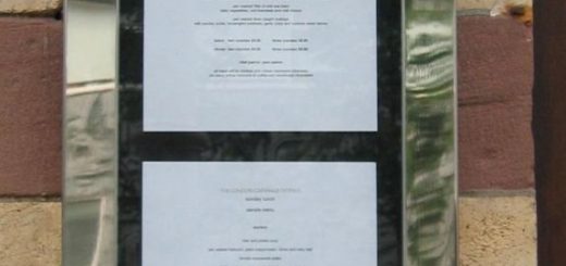 Locked noticeboard